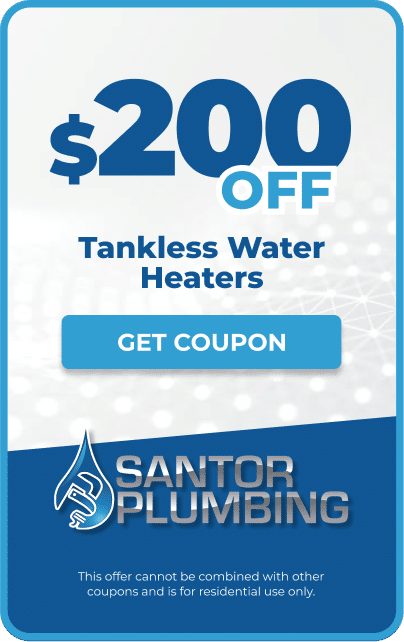 $200 off coupon for Santor Plumbing tankless water heaters.