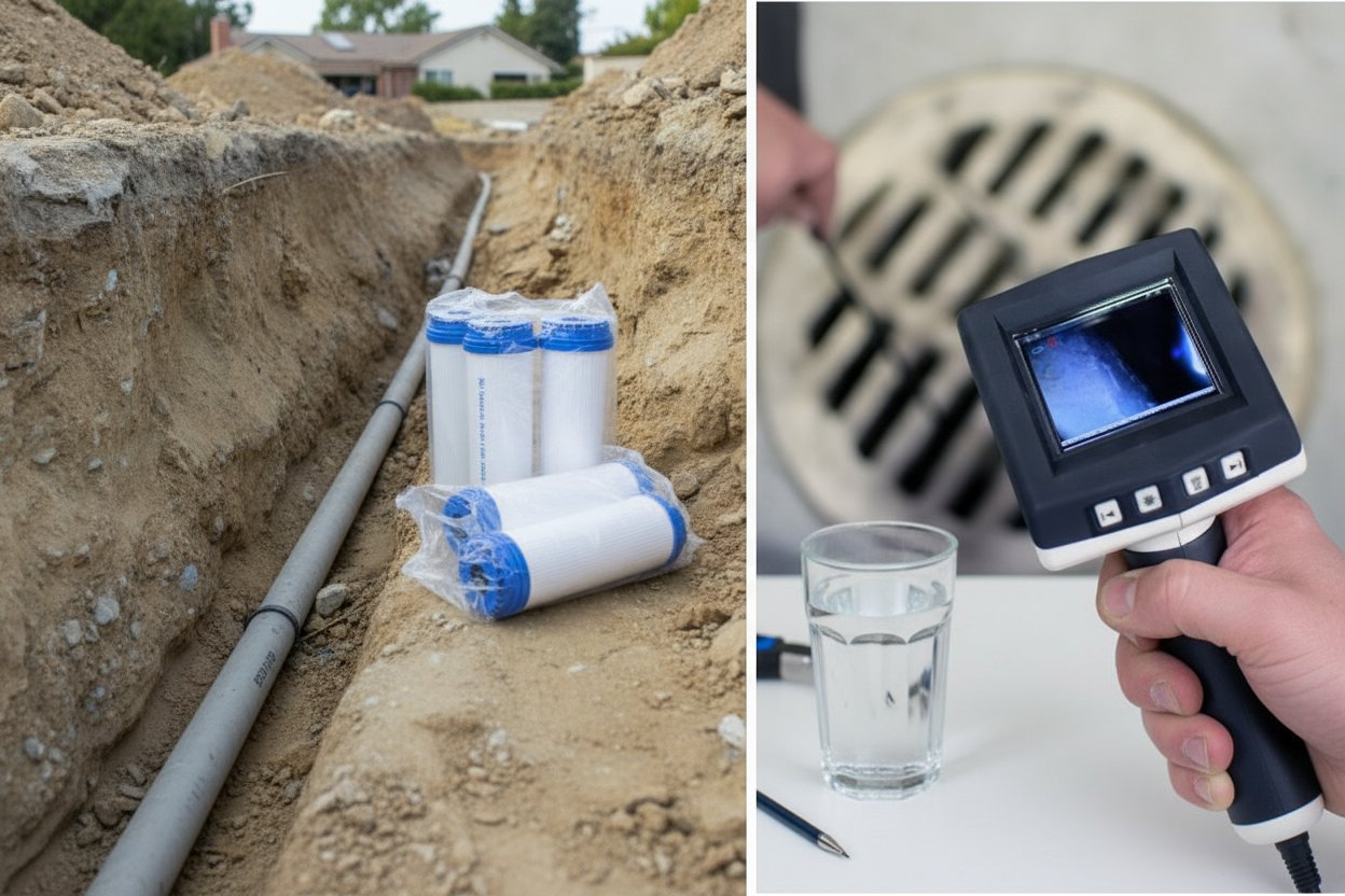 Sewer line repair and inspection in Agoura Hills with Santor Plumbing.