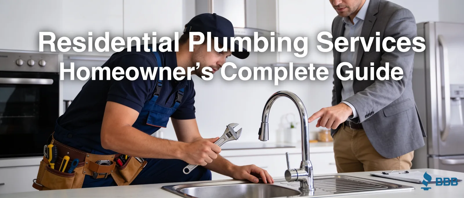 Residential plumbing services encompass both water supply and drain-waste-vent systems that work together to deliver