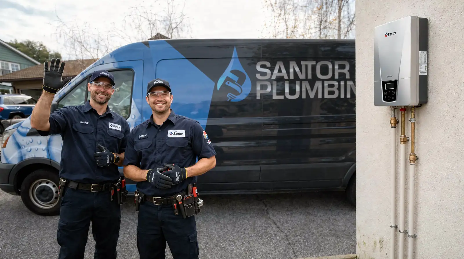 Tankless water heaters can deliver as much or more hot water than a tank while